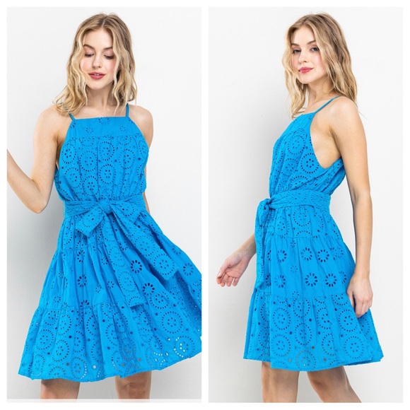 ShopEvelynne Dresses & Skirts - 09 Eyelet Lace Adjustable Strap Tiered  Dress